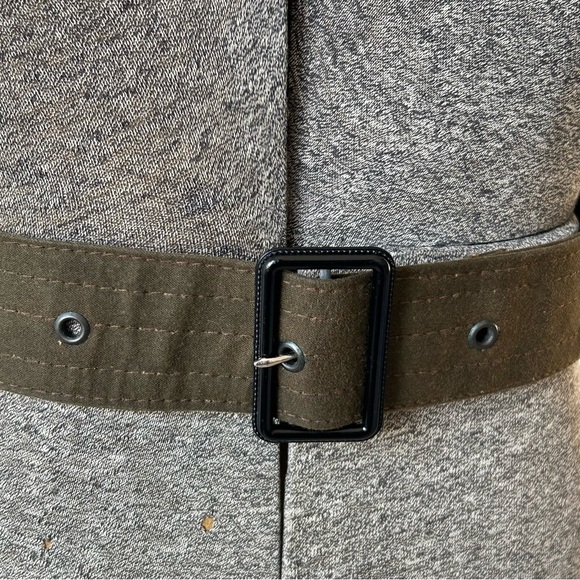Men's Army Green Tactical Style Grommet Canvas Belt - Picture 8 of 12